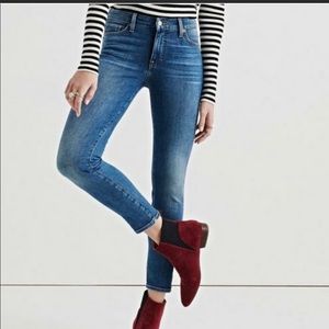 Lucky Brand High Waist Hayden Crop Blue Jeans Size 6/28 with MEASUREMENTS!